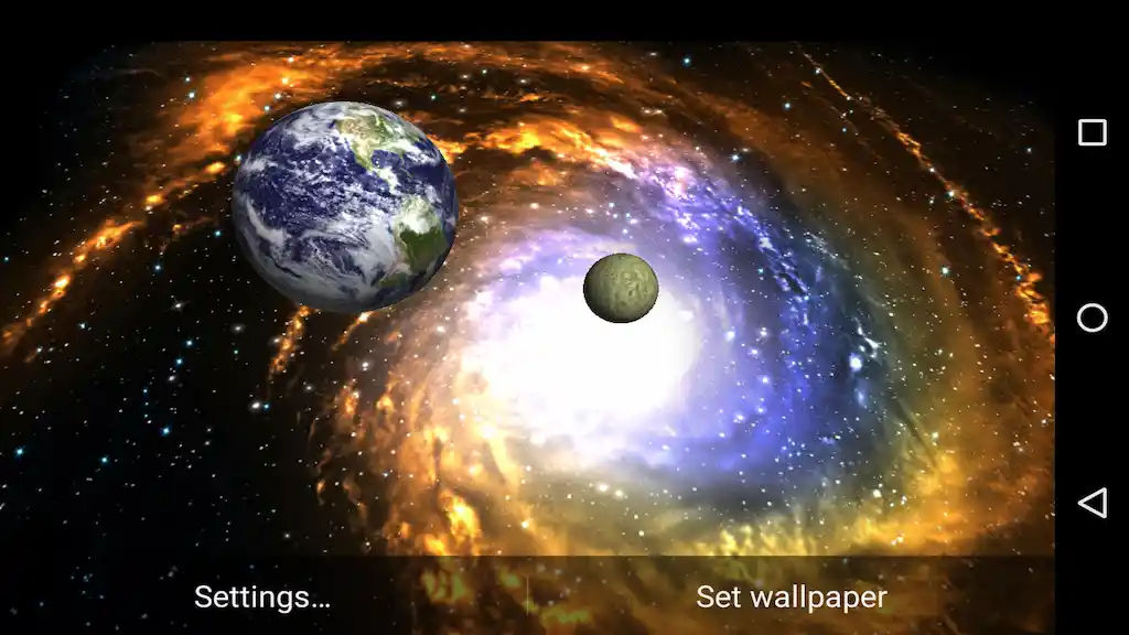 3D Galaxy Live Wallpaper