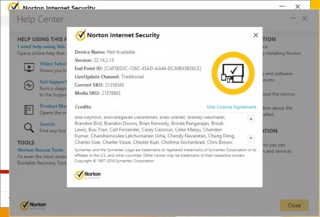 नॉर्टन इंटरनेट सुरक्षा लाइसेंस