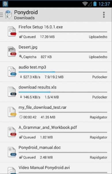 Ponydroid Download Manager Patched Apk