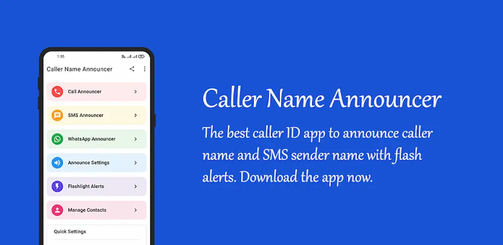 Caller Name Announcer SMS