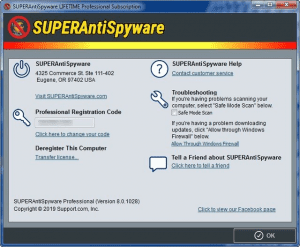 نسخه کامل SUPERAntiSpyware Professional 1