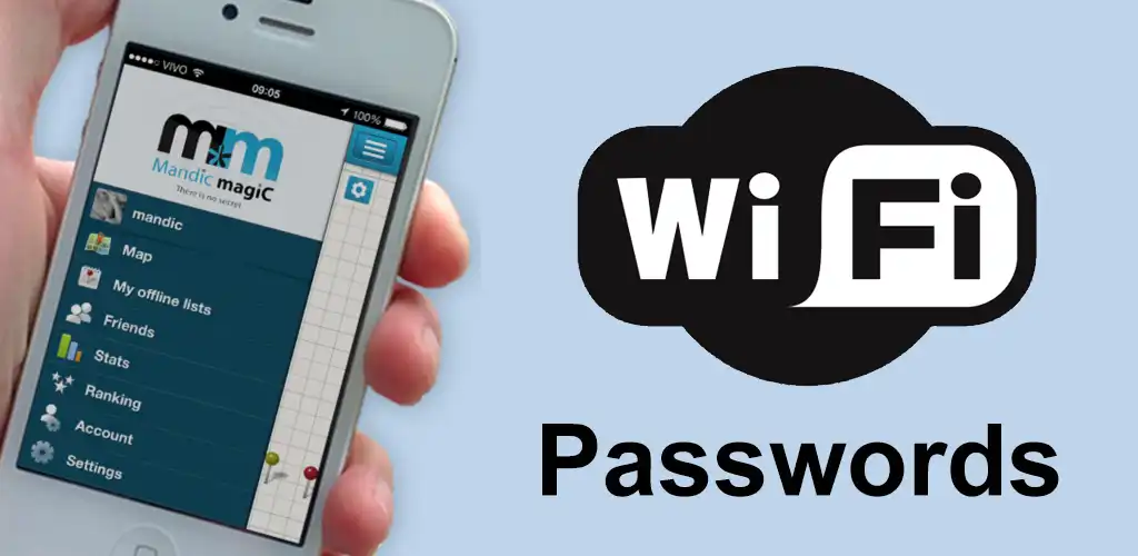 WiFi Magic بواسطة Mandic Passwords Mod-1