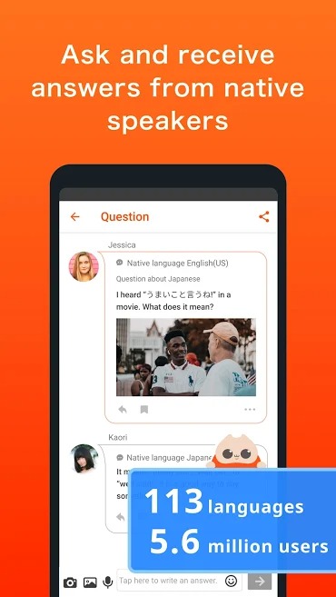 HiNative — приложение вопросов и ответов для изучения языков Премиум