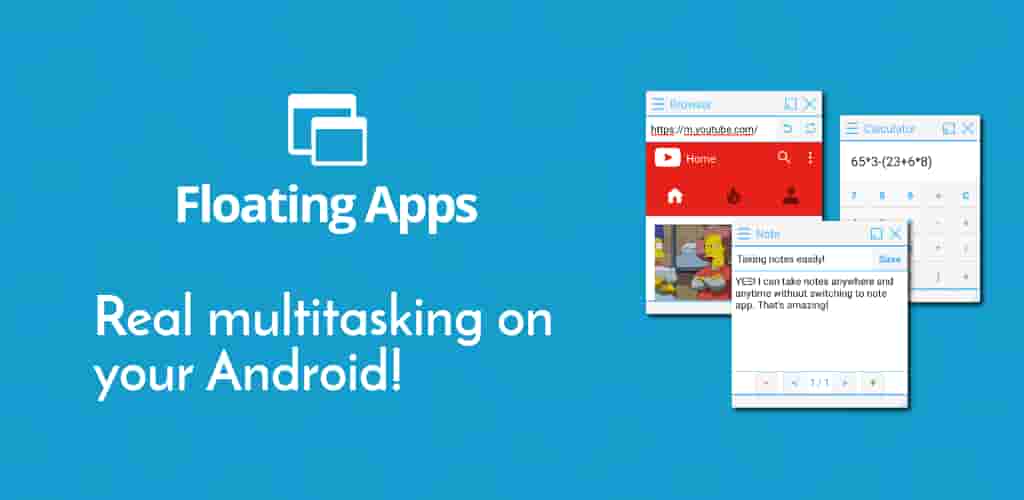 Zwevende apps Gratis multitasken