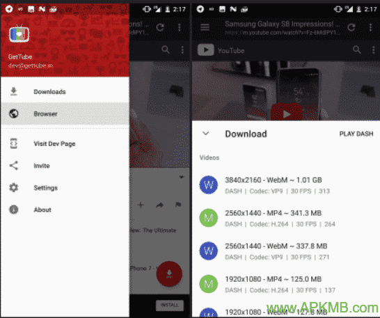 GetTube - YouTube Downloader Apk