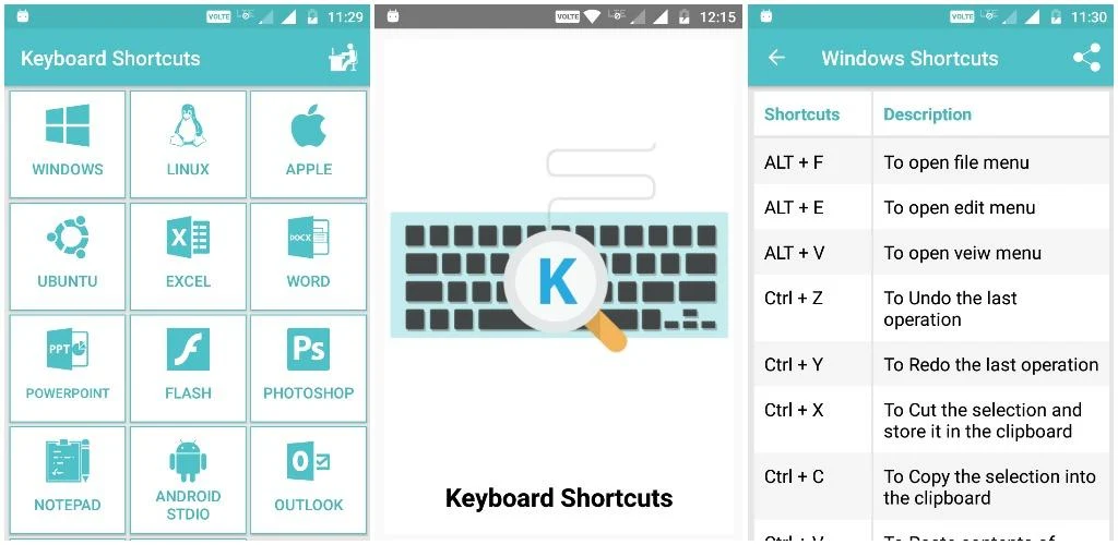 Keyboard Shortcuts Mod Apk
