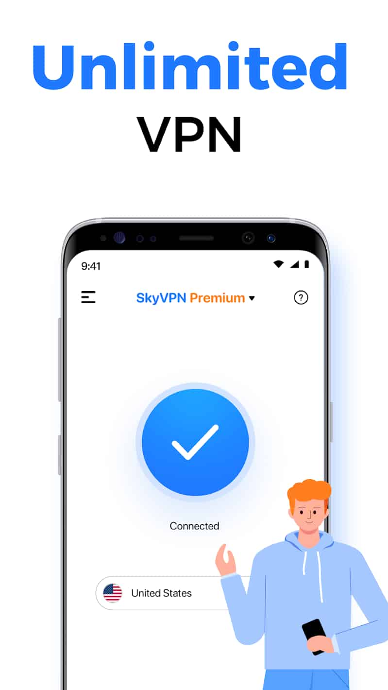 SkyVPN Premium MOD APK cao cấp đã được mở khóa