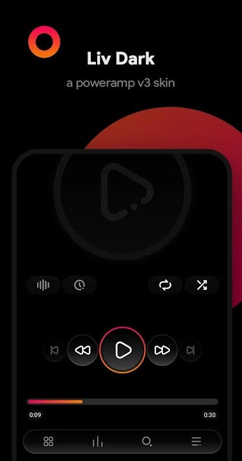 Liv Dark-Poweramp V3皮肤