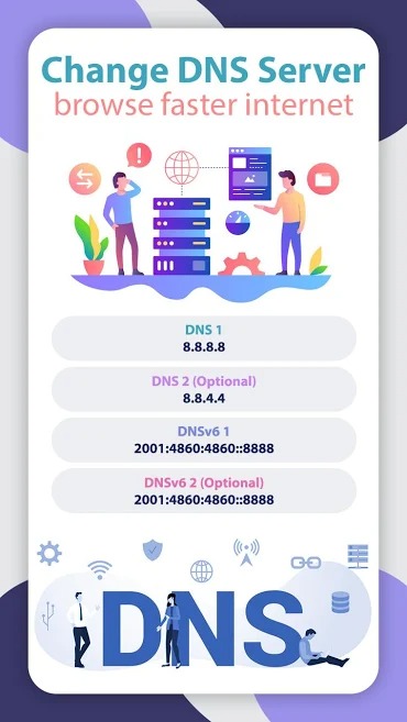 更改 DNS 服务器 - 浏览更快的互联网