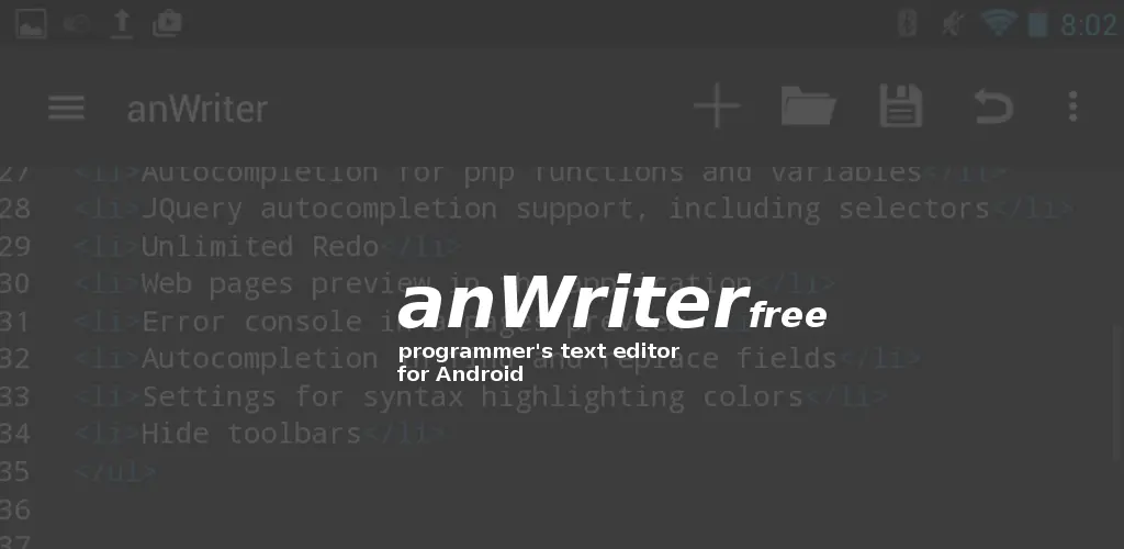 anWriter 免费 HTML 编辑器 1