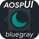 aospui bluegray substratum synergie de thème sombre