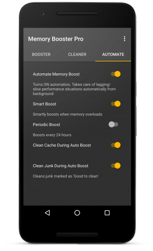 Impulsionador de memória para Android Pro Apk