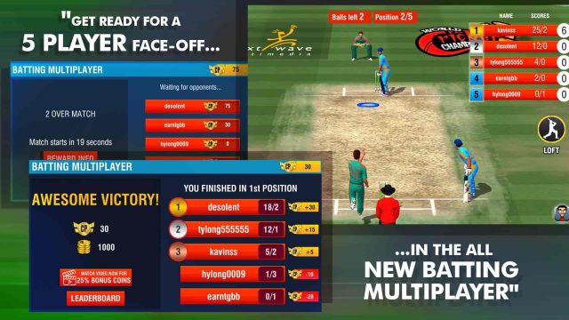 Wereldkampioenschap cricket 2 Mod onbeperkte munt