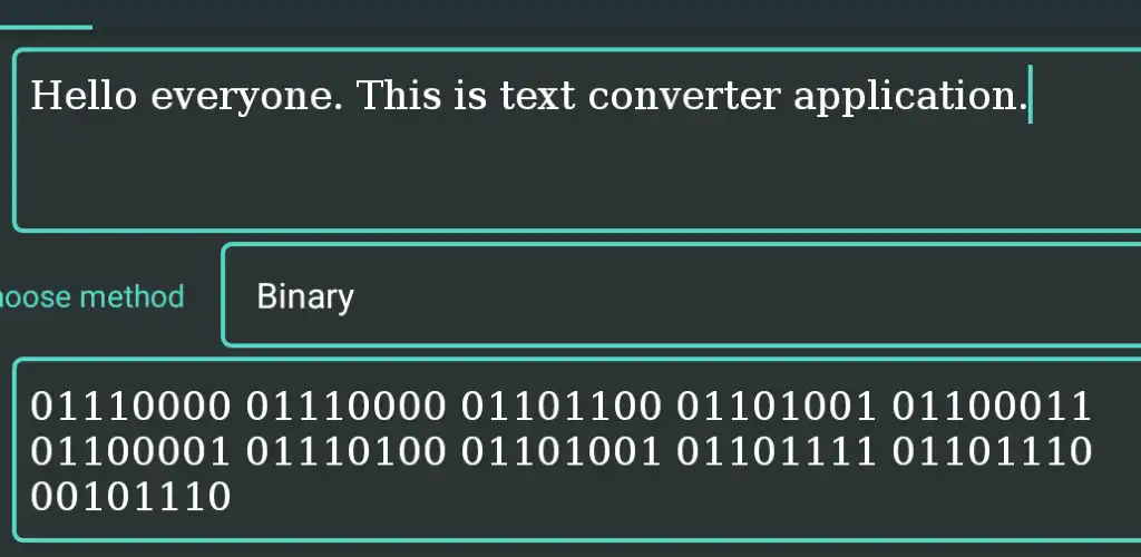 Decodificatore codificatore convertitore di testo Mod-1