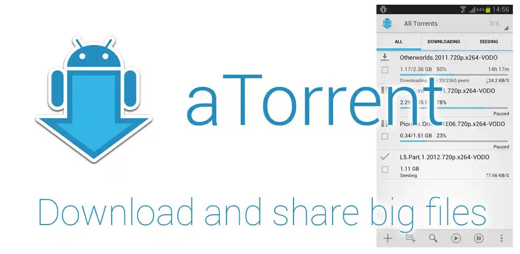 Descargador de torrents aTorrent 1