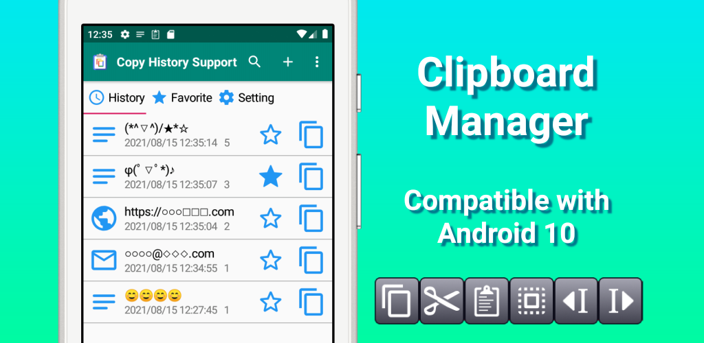 Gestione Appunti - Supporto per la cronologia delle copie Mod Apk