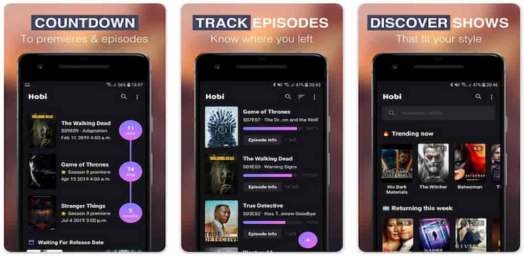 Hobi TV Series Tracker Trakt