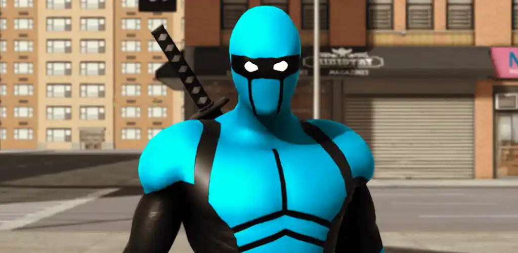 blue ninja superhero game 1