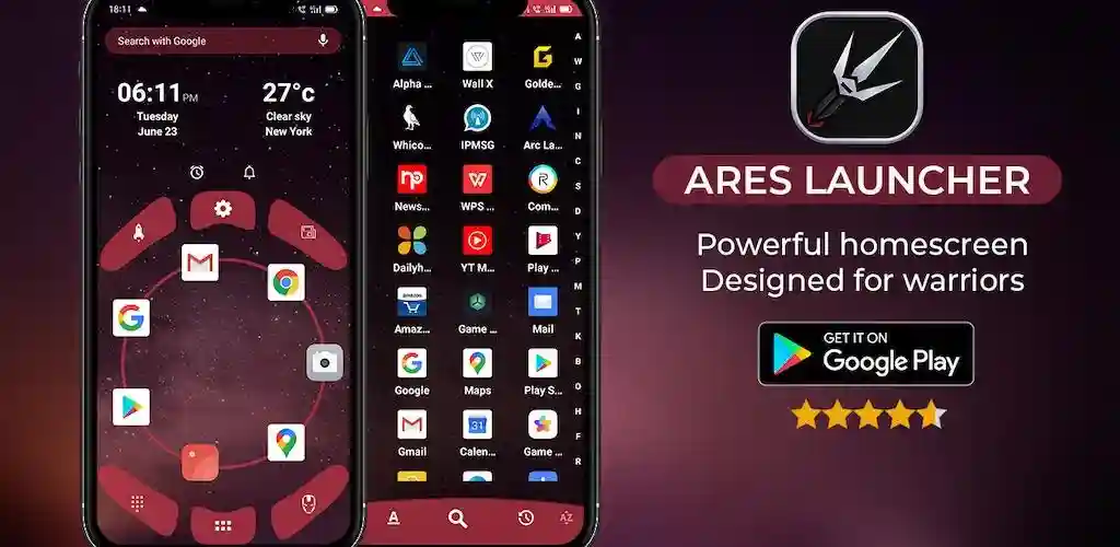Ares Launcher avec thèmes 4D 1