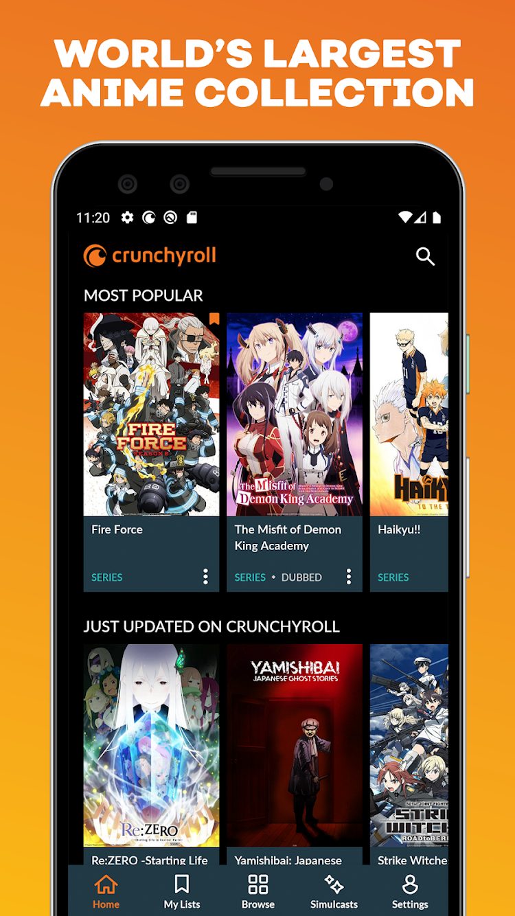 Crunchyroll Premium APK Stream the world’s largest anime library. Watch over 1,000 titles - from past seasons to new episodes fresh from Japan, including critically acclaimed Crunchyroll Originals. Get full access to new shows like Dr. STONE, Tower of God, Re: ZERO -Starting Life in Another World-, Black Clover, Food Wars!, Fire Force, plus favorites like One Piece, Naruto Shippuden, My Hero Academia, Hunter x Hunter, JoJo's Bizarre Adventure, and more! Whether you’re new to anime or have been a fan for decades, Crunchyroll has something you’ll love. Want to upgrade your experience? Try Crunchyroll Premium FREE for 14 days! Premium upgrades are available for additional features like: - No ads - New episodes one hour after they air in Japan - Streaming on up to 6 screens at once - Offline viewing