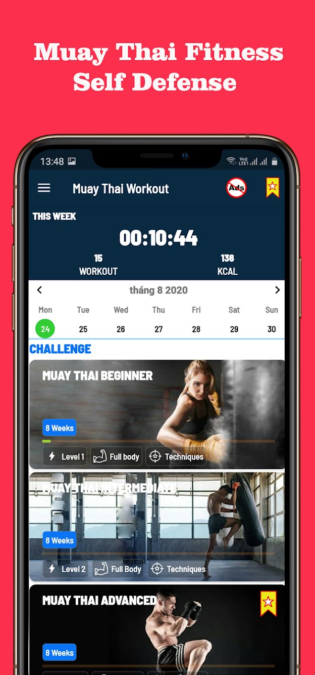 Muay Thai Fitness Pro MOD APK - Muay Thai At Home Workout