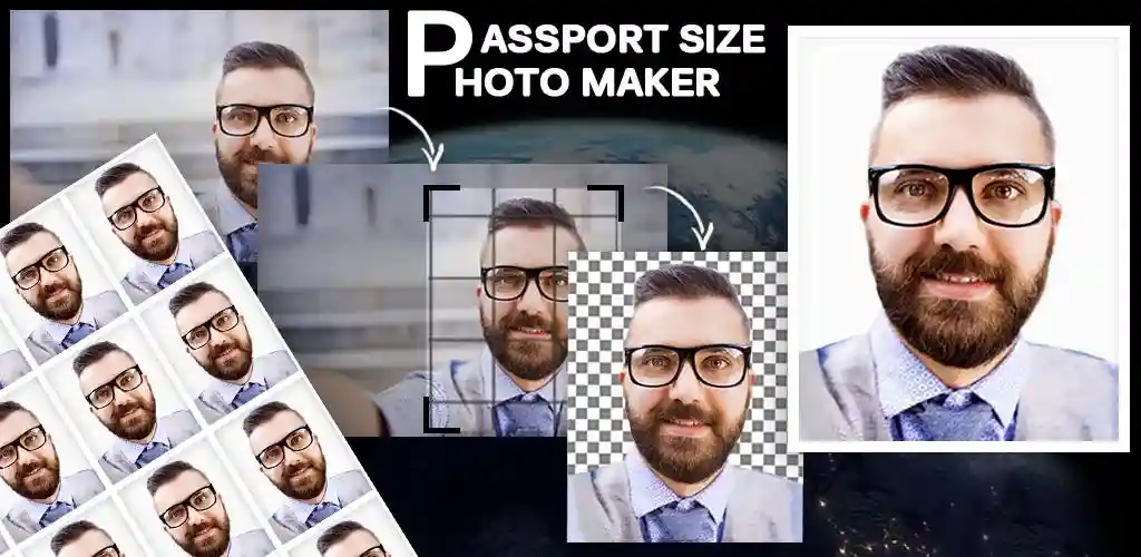 Criador de fotos em tamanho de passaporte Mod-1