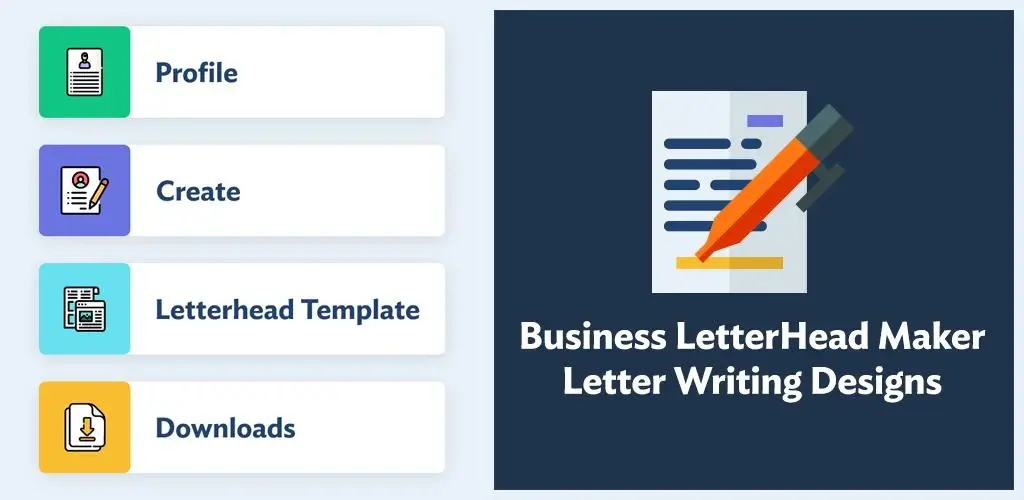 बिजनेस लेटरहेड मेकर - पत्र लेखन डिजाइन 1