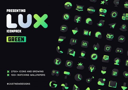 Lux Green Icon Pack Patched APK