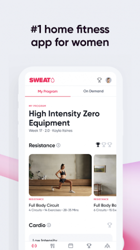 Sweat Fitness App For Women MOD APK