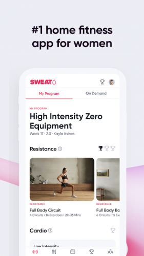 Sweat Fitness App für Frauen MOD APK