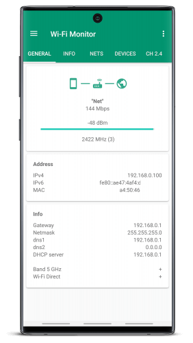 Wi-Fi Monitor+ de Andrey Efremov APK parcheado, última versión