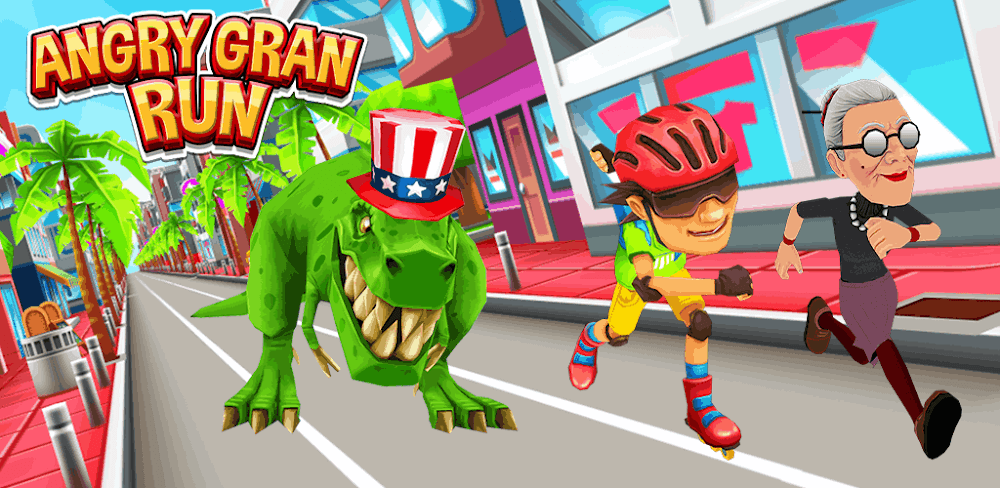 Download Angry Gran Run - Running Game MOD APK (Unlimited Money) Latest Version