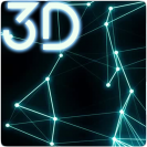particules de plexus fond d'écran animé 3d