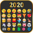 clavier emoji thème émoticônes mignons gif emoji