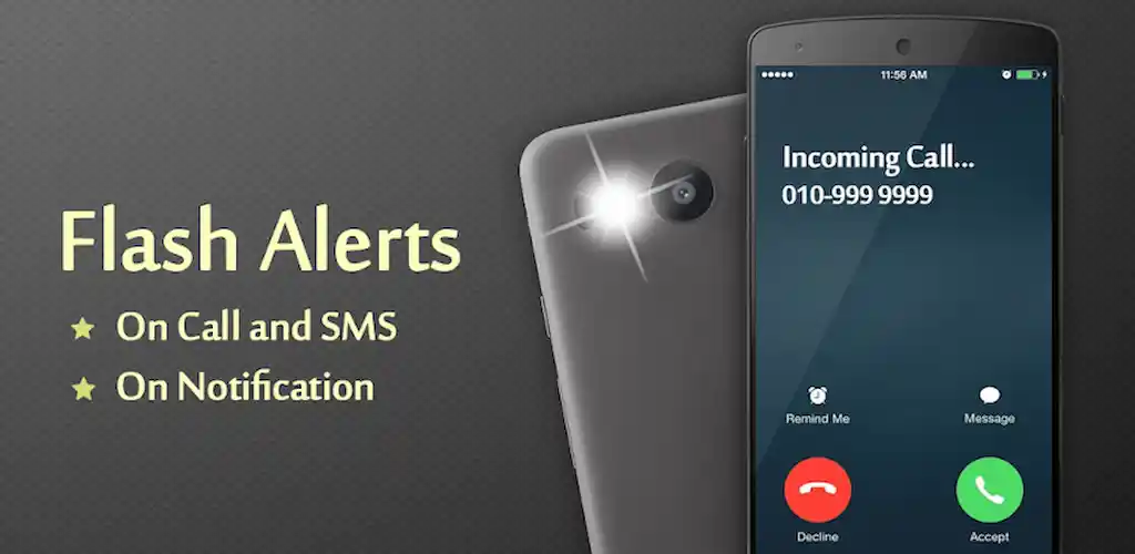 Flash Alerts on Call dan SMS