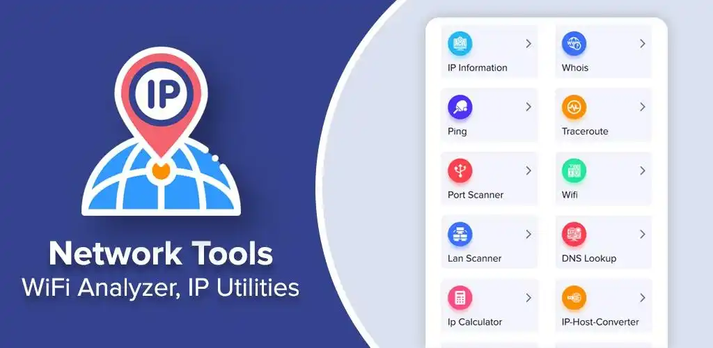 ابزارهای Network Tools WiFi Analyzer IP Utilities 1