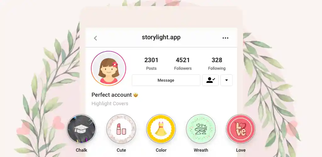 Pembuat Sampul Sorotan untuk Instagram - StoryLight Mod-1