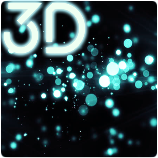 الجيروسكوب الجسيمات 3D خلفية حية
