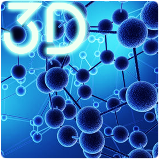 جزيئات الجسيمات 3D خلفية حية