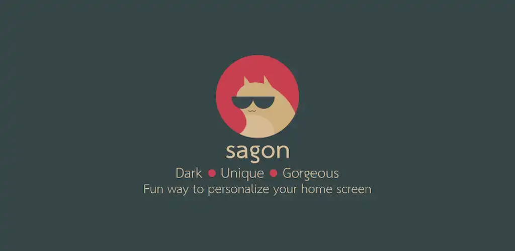 Sagon_ Dark Icon Pack Mod APK