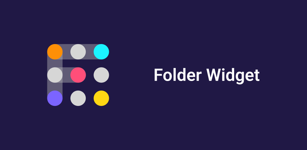 फ़ोल्डर विजेट - बड़े फ़ोल्डर मॉड