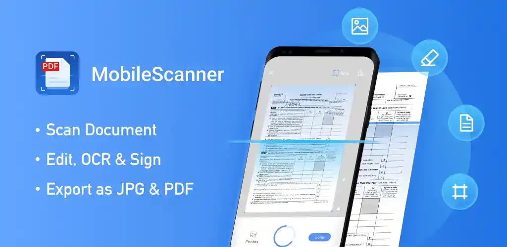 Application de scanner mobile - Numériser PDF Mod-1