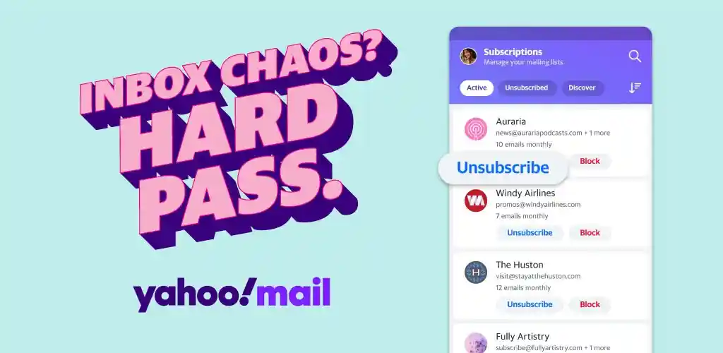 Yahoo Mail – организованная электронная почта Mod-1
