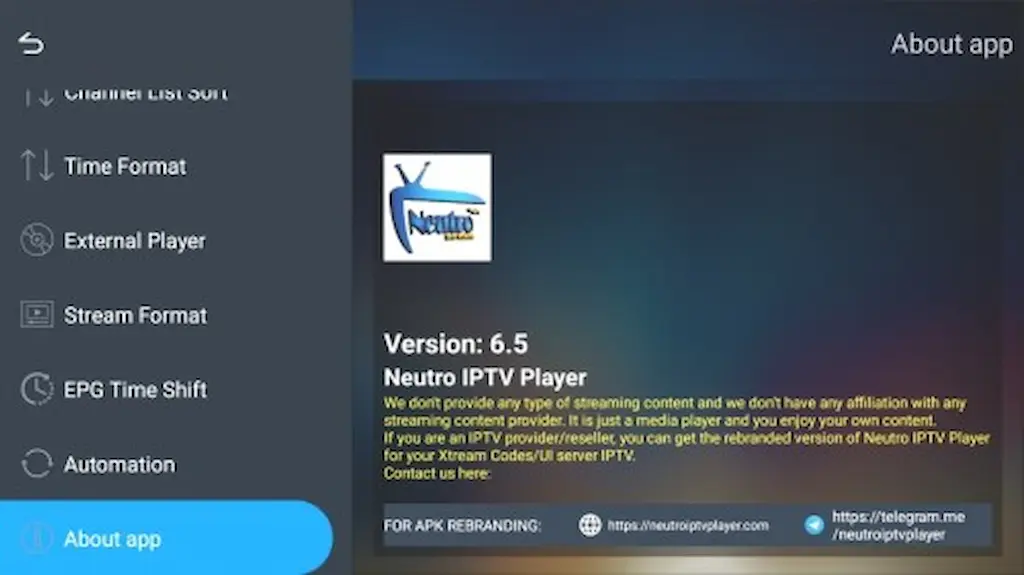 Neutro IPTV Player Mod-1