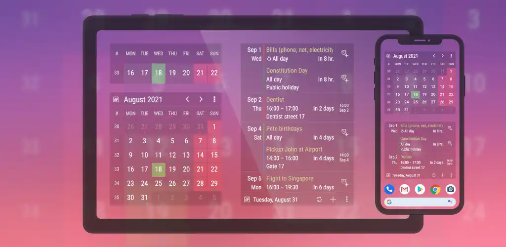 Calendar Widget Mod Apk 1