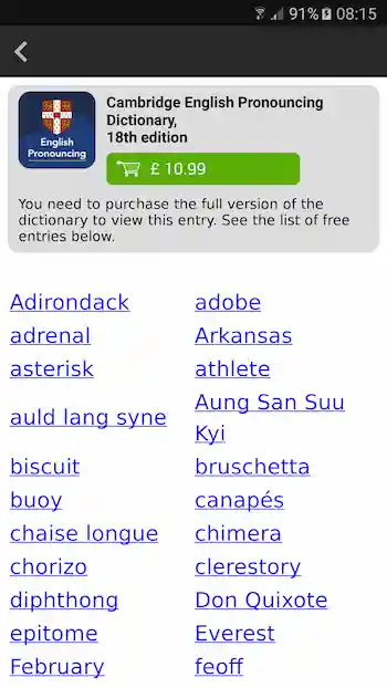 English Pronouncing Dictionary MOD APK