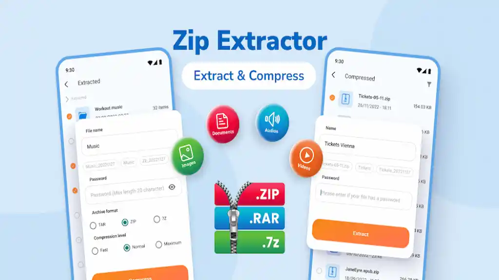 zip extractor unzip unrar 1