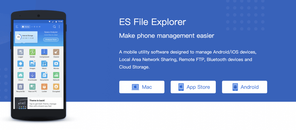 Module Explorateur de fichiers ES