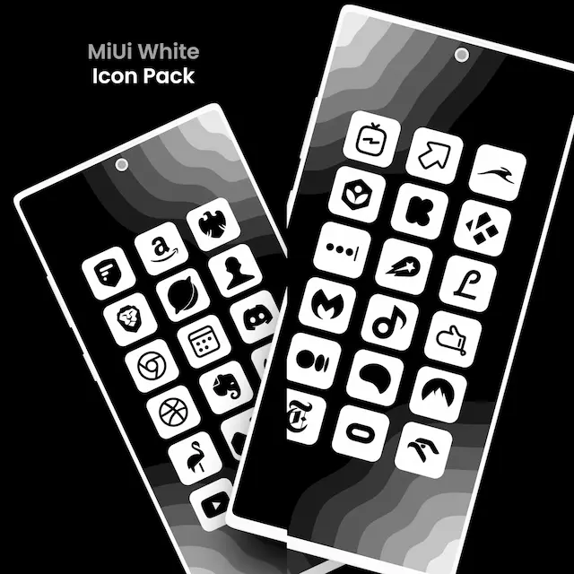 MiUi 14 व्हाइट - आइकन पैक एपीके