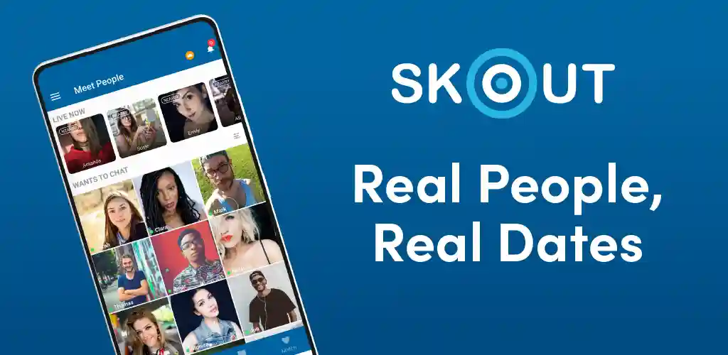 SKOUT لقاء الدردشة الذهاب لايف 1